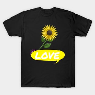 Sunflower Power, Yellow Flowers, Flower Lover T-Shirt